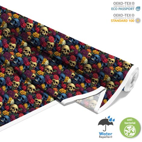 TESSUTI DECORATIVI PER ESTERNI OXFORD - Motivo Teschio I DX4059