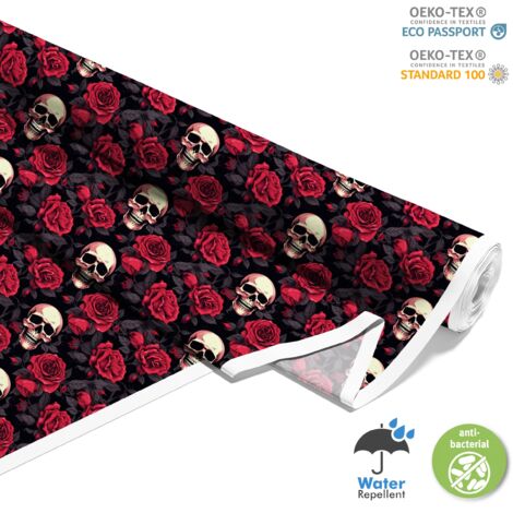 TESSUTI DECORATIVI PER ESTERNI OXFORD - Motivo Teschio I DX4064