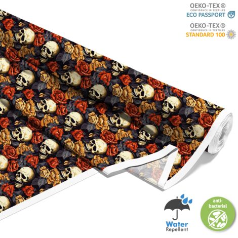 TESSUTI DECORATIVI PER ESTERNI OXFORD - Motivo Teschio I DX4068