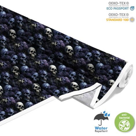 TESSUTI DECORATIVI PER ESTERNI OXFORD - Motivo Teschio I DX4069