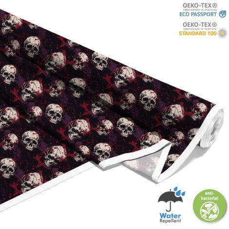 TESSUTI DECORATIVI PER ESTERNI OXFORD - Motivo Teschio I DX4083