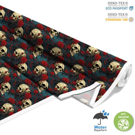 TESSUTI DECORATIVI PER ESTERNI OXFORD - Motivo Teschio I DX4084