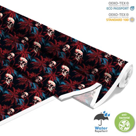TESSUTI DECORATIVI PER ESTERNI OXFORD - Motivo Teschio I DX4093