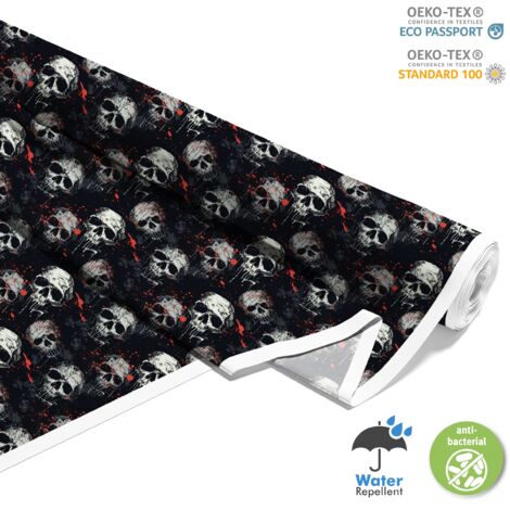 TESSUTI DECORATIVI PER ESTERNI OXFORD - Motivo Teschio I DX4115