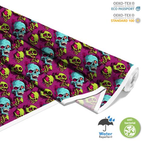 TESSUTI DECORATIVI PER ESTERNI OXFORD - Motivo Teschio I DX4125