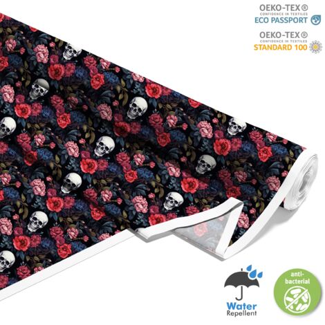 TESSUTI DECORATIVI PER ESTERNI OXFORD - Motivo Teschio I DX4129