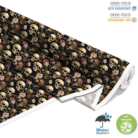 TESSUTI DECORATIVI PER ESTERNI OXFORD - Motivo Teschio I DX4139