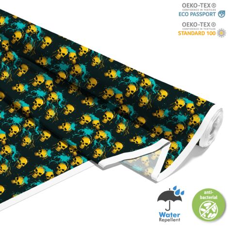 TESSUTI DECORATIVI PER ESTERNI OXFORD - Motivo Teschio I DX4145