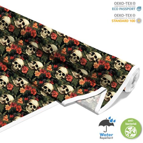 TESSUTI DECORATIVI PER ESTERNI OXFORD - Motivo Teschio I DX4152