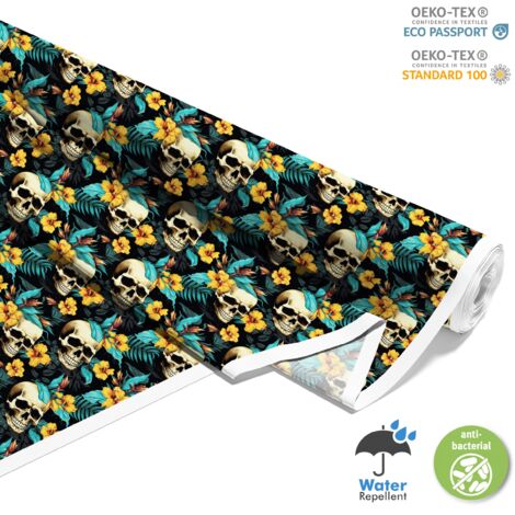 TESSUTI DECORATIVI PER ESTERNI OXFORD - Motivo Teschio I DX4156