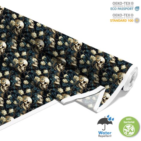 TESSUTI DECORATIVI PER ESTERNI OXFORD - Motivo Teschio I DX4160