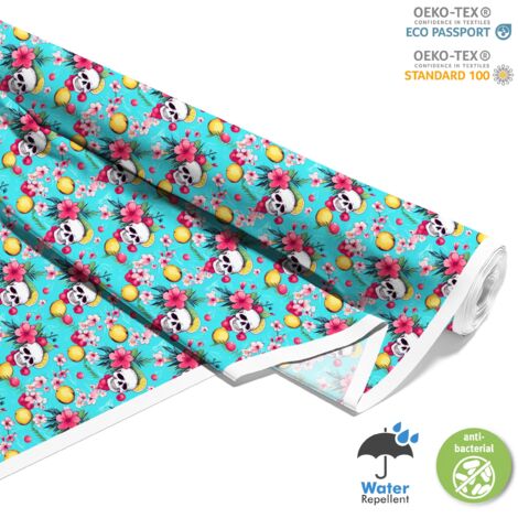 TESSUTI DECORATIVI PER ESTERNI OXFORD - Motivo Teschio I DX4168