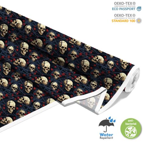TESSUTI DECORATIVI PER ESTERNI OXFORD - Motivo Teschio I DX4181