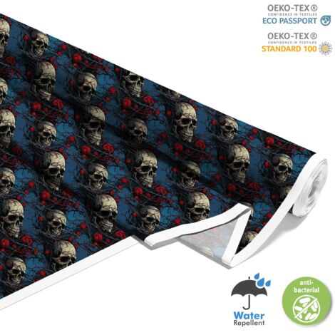 TESSUTI DECORATIVI PER ESTERNI OXFORD - Motivo Teschio I DX4195