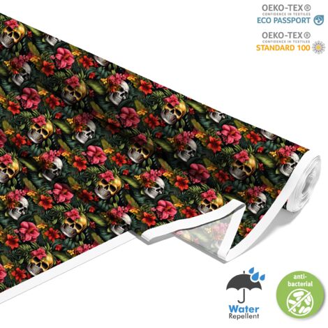 TESSUTI DECORATIVI PER ESTERNI OXFORD - Motivo Teschio I DX4216