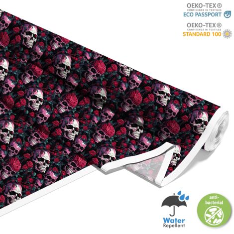 TESSUTI DECORATIVI PER ESTERNI OXFORD - Motivo Teschio I DX4247