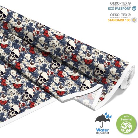 TESSUTI DECORATIVI PER ESTERNI OXFORD - Motivo Teschio I DX4261