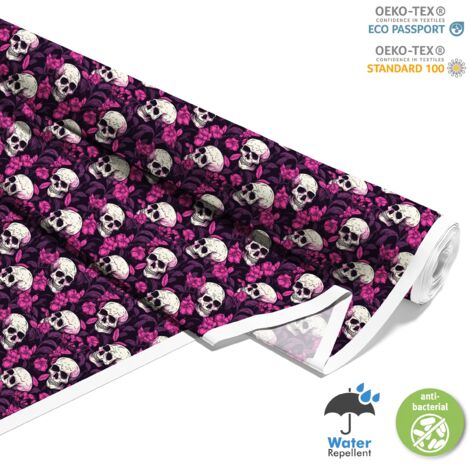 TESSUTI DECORATIVI PER ESTERNI OXFORD - Motivo Teschio I DX4266