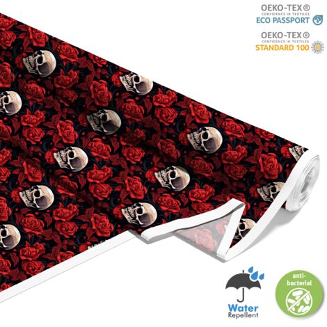 TESSUTI DECORATIVI PER ESTERNI OXFORD - Motivo Teschio I DX4271