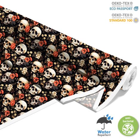 TESSUTI DECORATIVI PER ESTERNI OXFORD - Motivo Teschio I DX4278