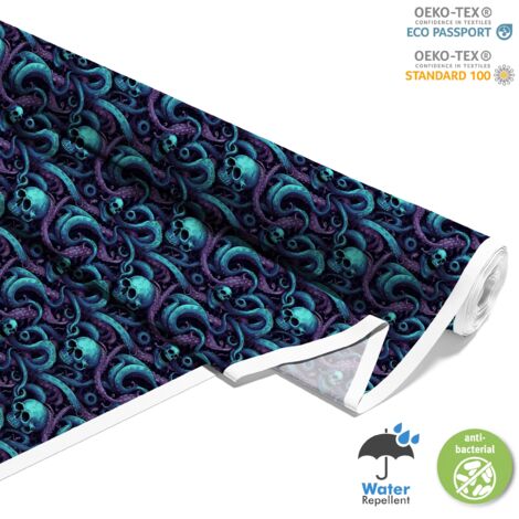 TESSUTI DECORATIVI PER ESTERNI OXFORD - Motivo Teschio I DX4306