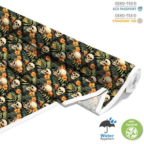 TESSUTI DECORATIVI PER ESTERNI OXFORD - Motivo Teschio I DX4308
