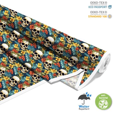 TESSUTI DECORATIVI PER ESTERNI OXFORD - Motivo Teschio I DX4314