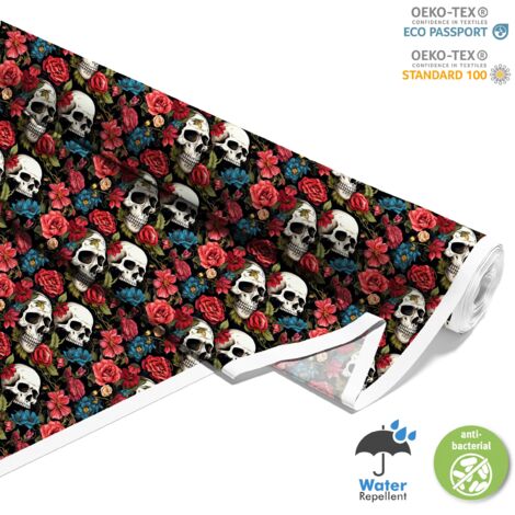 TESSUTI DECORATIVI PER ESTERNI OXFORD - Motivo Teschio I DX4319