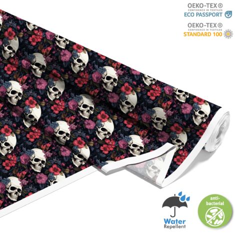 TESSUTI DECORATIVI PER ESTERNI OXFORD - Motivo Teschio I DX4334