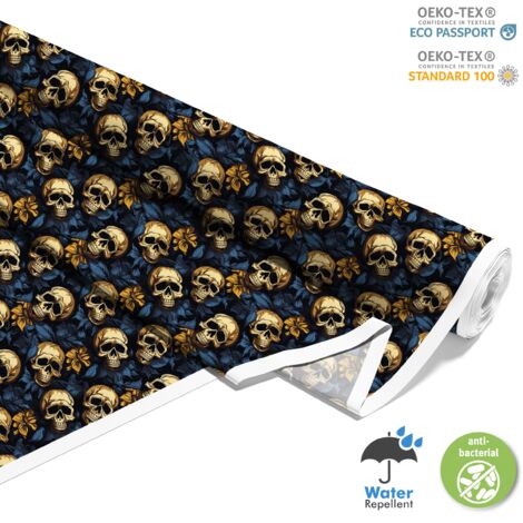 TESSUTI DECORATIVI PER ESTERNI OXFORD - Motivo Teschio I DX4345