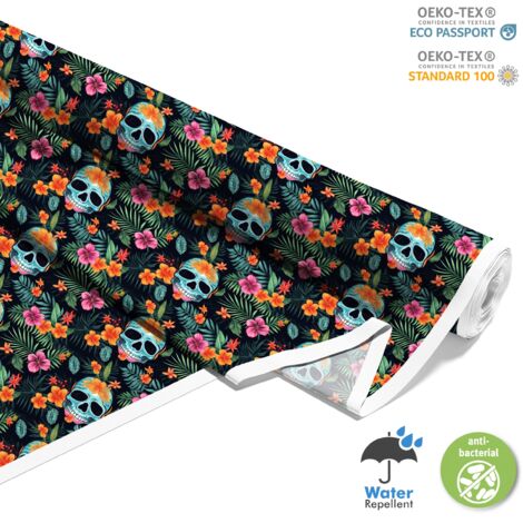 TESSUTI DECORATIVI PER ESTERNI OXFORD - Motivo Teschio I DX4362