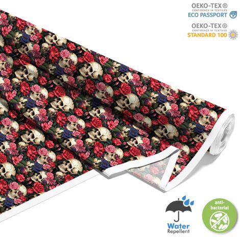 TESSUTI DECORATIVI PER ESTERNI OXFORD - Motivo Teschio I DX4376