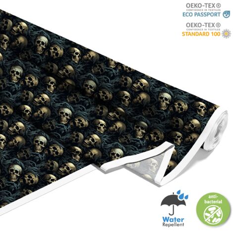 TESSUTI DECORATIVI PER ESTERNI OXFORD - Motivo Teschio I DX4381