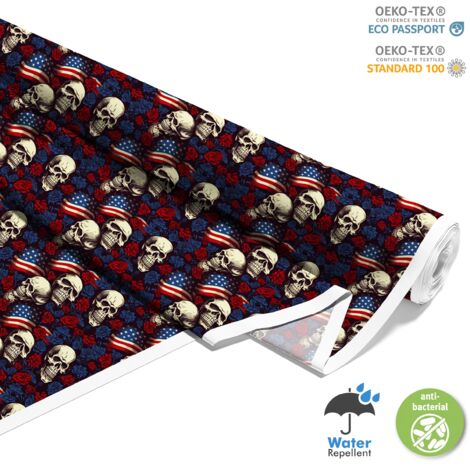 TESSUTI DECORATIVI PER ESTERNI OXFORD - Motivo Teschio I DX4390