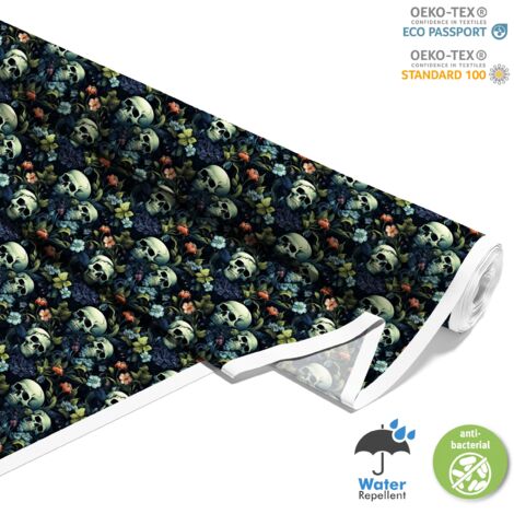 TESSUTI DECORATIVI PER ESTERNI OXFORD - Motivo Teschio I DX4398
