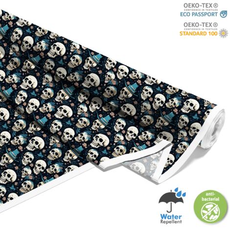 TESSUTI DECORATIVI PER ESTERNI OXFORD - Motivo Teschio I DX4419