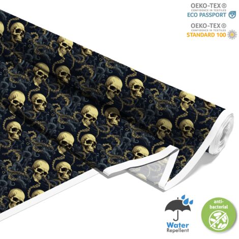 TESSUTI DECORATIVI PER ESTERNI OXFORD - Motivo Teschio I DX4436