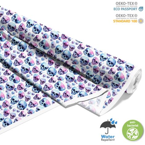 TESSUTI DECORATIVI PER ESTERNI OXFORD - Motivo Teschio I DX4437