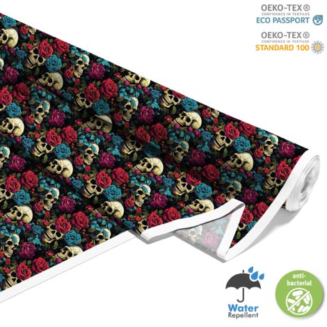 TESSUTI DECORATIVI PER ESTERNI OXFORD - Motivo Teschio I DX4438