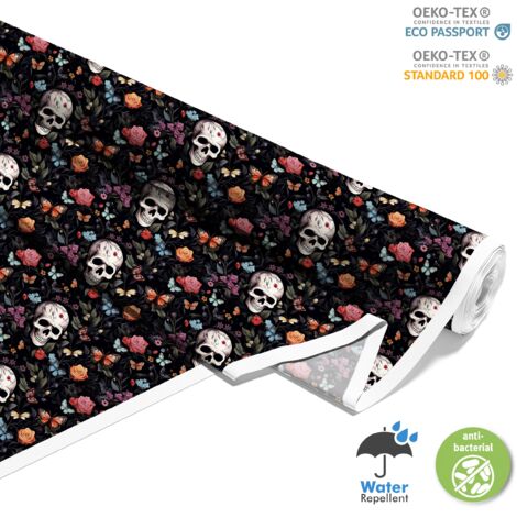 TESSUTI DECORATIVI PER ESTERNI OXFORD - Motivo Teschio I DX4444