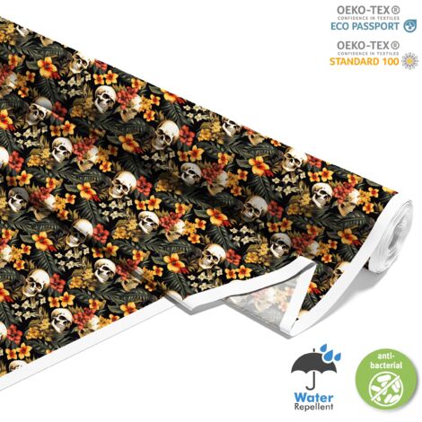 TESSUTI DECORATIVI PER ESTERNI OXFORD - Motivo Teschio I DX4459