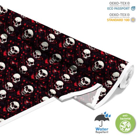 TESSUTI DECORATIVI PER ESTERNI OXFORD - Motivo Teschio I DX4463