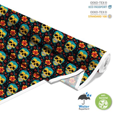 TESSUTI DECORATIVI PER ESTERNI OXFORD - Motivo Teschio I DX4484