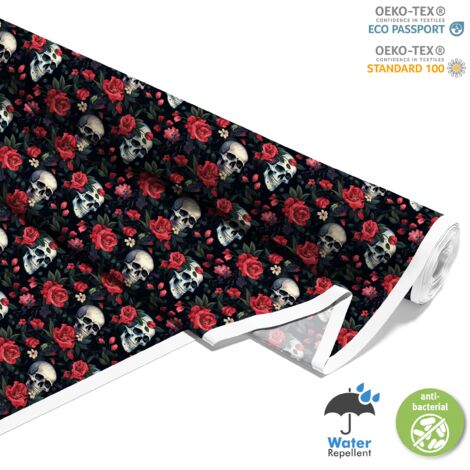 TESSUTI DECORATIVI PER ESTERNI OXFORD - Motivo Teschio I DX4505