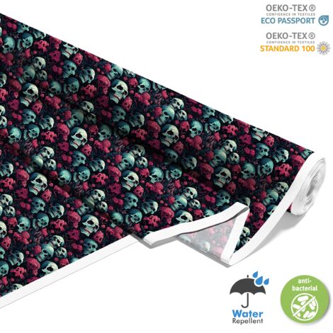 TESSUTI DECORATIVI PER ESTERNI OXFORD - Motivo Teschio I DX4517