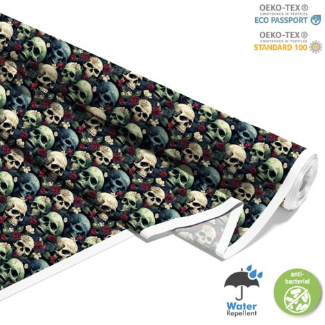 TESSUTI DECORATIVI PER ESTERNI OXFORD - Motivo Teschio I DX4528