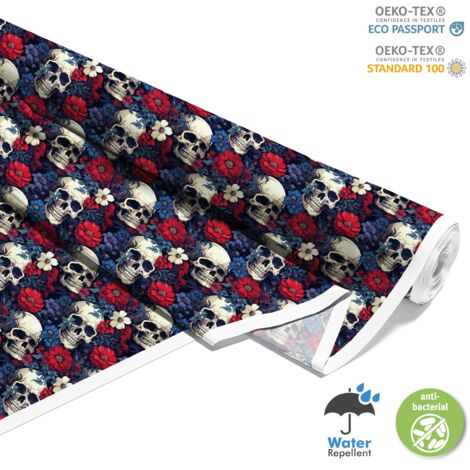 TESSUTI DECORATIVI PER ESTERNI OXFORD - Motivo Teschio I DX4531