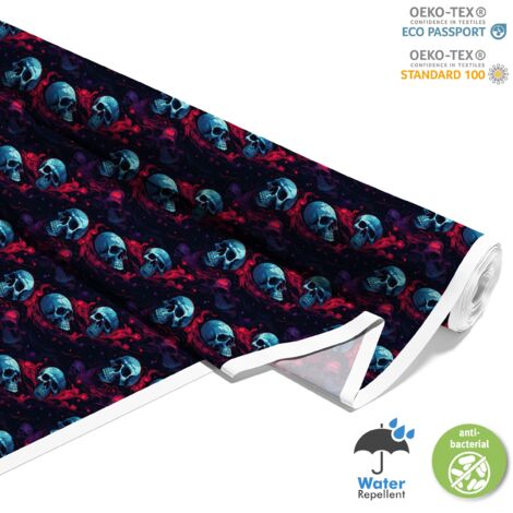 TESSUTI DECORATIVI PER ESTERNI OXFORD - Motivo Teschio I DX4539