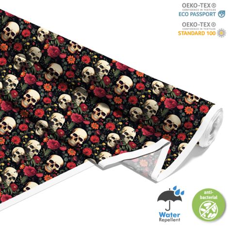 TESSUTI DECORATIVI PER ESTERNI OXFORD - Motivo Teschio I DX4546