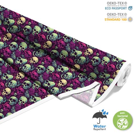 TESSUTI DECORATIVI PER ESTERNI OXFORD - Motivo Teschio I DX4571